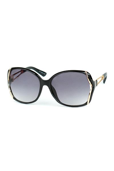 Belletti Women's Black Uv400 Protected Oval Model Sunglasses