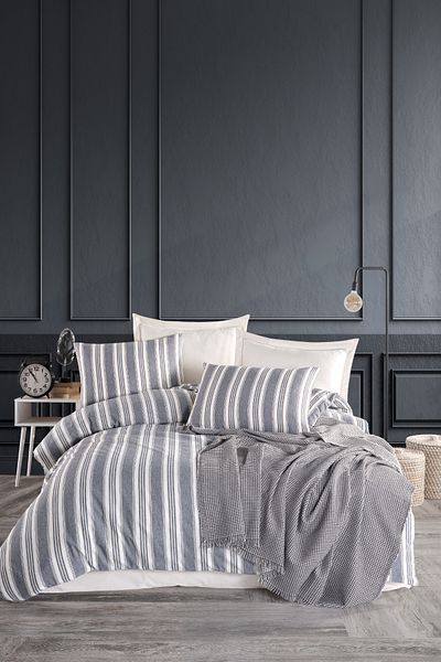 Eponj Home Σετ Παπλωματοθήκη Double Sport Ριγέ - Soft Line
