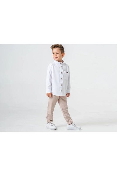 e-çocuk Boy's Shirt and Fabric Pants Suit 60277