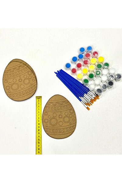 M&T WORKSHOP 5'li Paket Ahşap Boyama Yumurta Mandala Çoçuk Etkinlik Kreş Etki...