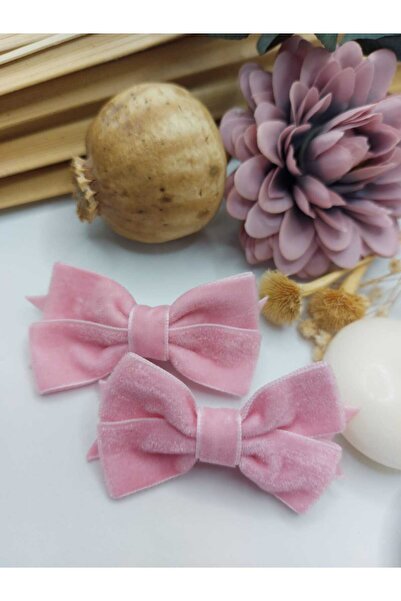 AsRa Accessories Kadife fiyonk klips toka