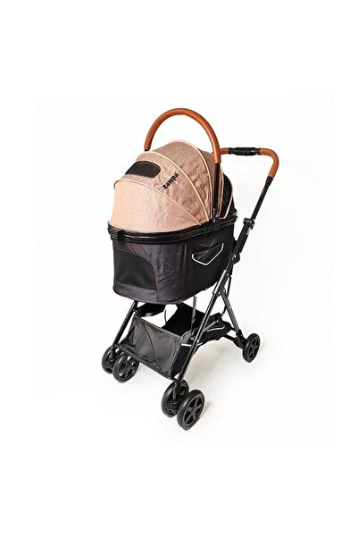 Zampa عربة أطفال بوتاس كات للكلاب كاكي 48x80x99 سم 15 كجم