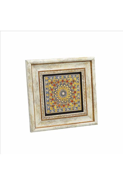 Sadrazam 13. Yy. Pictură cu piatră naturală imprimată cu Coran 20x20 Kd-7