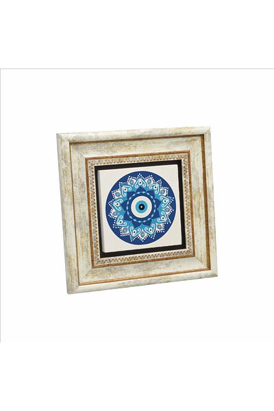 Sadrazam Pictură cu piatră naturală imprimată cu model de mărgele de ochi rău 20x20 Kd-57