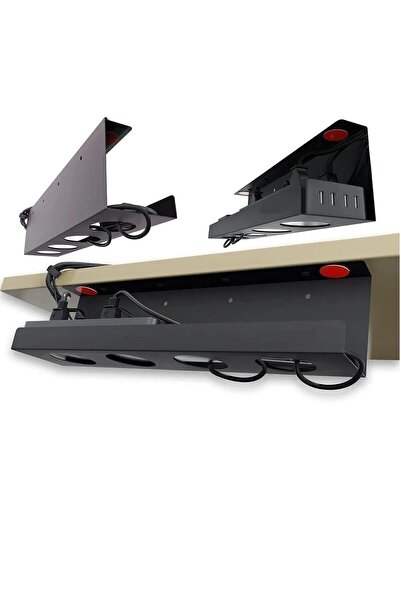 Genel Markalar Masalara Uygun Kablo Yönetim Rafı Masa Altı Kablo Yönetim Tepsisi Masa Altı Kablo Düzenleyicisi