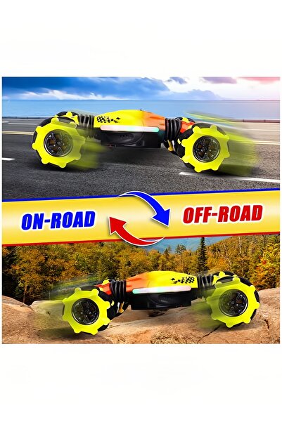 Yelajoy Remote Control Car, 2.4GHz 4WD Stunt Car, Gesture Sensor Car Toys for 6-13 yr Kids