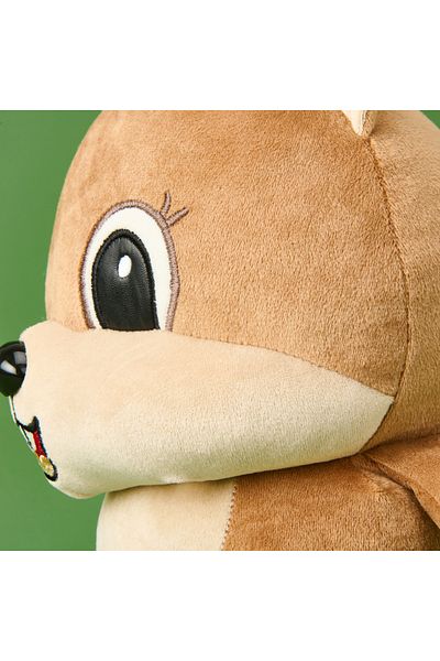 Evidea Soft Squirrel Figured Pillow - Brown - 35X20 cm