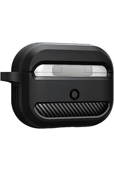 STOREMAX Bystoreby Fiber Carbon Look AirPods Pro 1 Silicone Case for AirPods Pro 1St Generation (Black