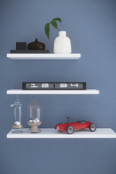 DEKORFİM DF05102B 3'lü Dekoratif Raf Duvar Rafı