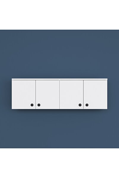 Rani Mobilya Rani EA143 Portmanto Üst Modülü Çok Amaçlı Dolap Beyaz