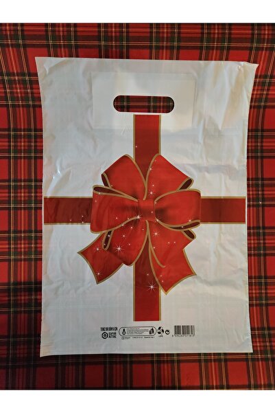 NAKSAN Takviyeli Desenli Poşet No:3 (50adet) kurdele desenli