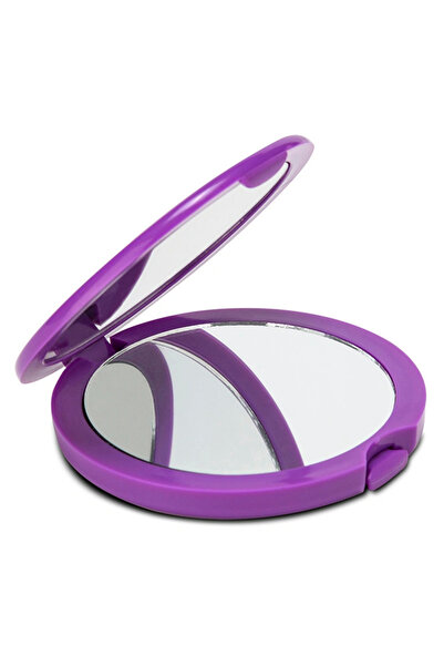 Trade Bazaar Лилаво сгъваемо джобно огледало и гребен
