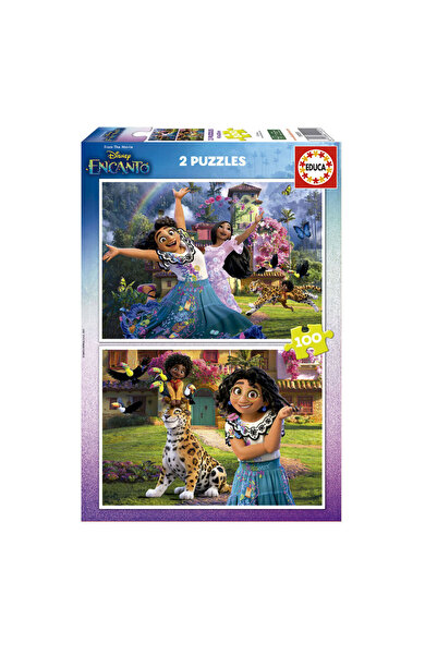 EDUCA Çocuk Puzzle 2X100 Parça Encanto Disney 19201