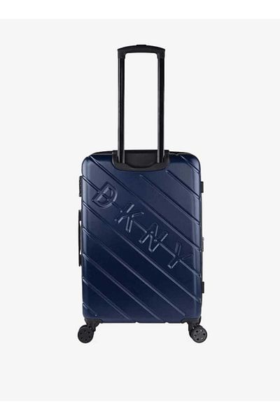 Dkny Textured Hardcase Trolley Bag With Retractable Handle 24''-m - Check-in