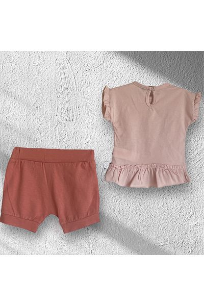 Miniworld 100% Cotton Suit with Shorts for Girls