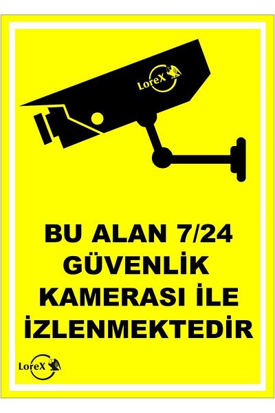STOREMAX Gkcreative Lr-Is724 This Area Is Monitored 24/7 with Security Cameras Pvc Sheet Strbuyx 1073147