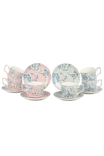 Mikasa Moor Set of 6 Buem Teacups - 230Cc