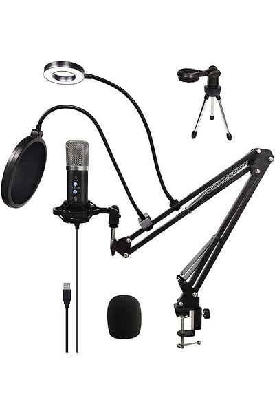 COOYA Professional Microphone Set, USB 2.0,16mm transducer,92 kHz,24bit,For  Laptop,PC and Mobile phones
