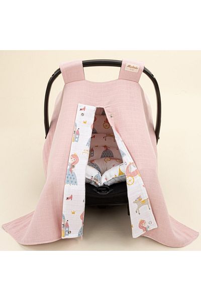 Yunikobaby Double Sided Powder Muslin Stroller Set - Cinderella