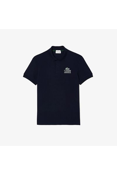 Lacoste تي شيرت رجالي باللون الكحلي