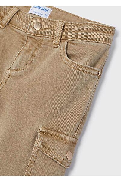 MAYORAL Brown Girl's Cargo Pants 4543