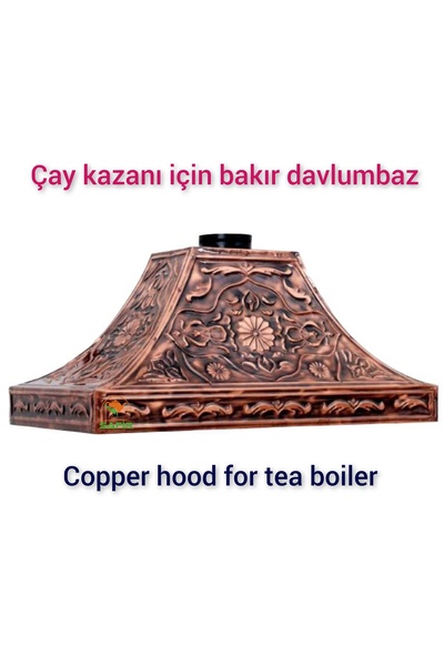 SAFİR ÇAY KAZANLARI 90 cm Bakır Davlumbaz Çay kazanı Bakır Davlumbaz Safir Mo...