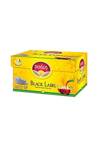 Doğuş Doğuş Black Label Teapot Tea Bag (100 Pieces) X12 Pack