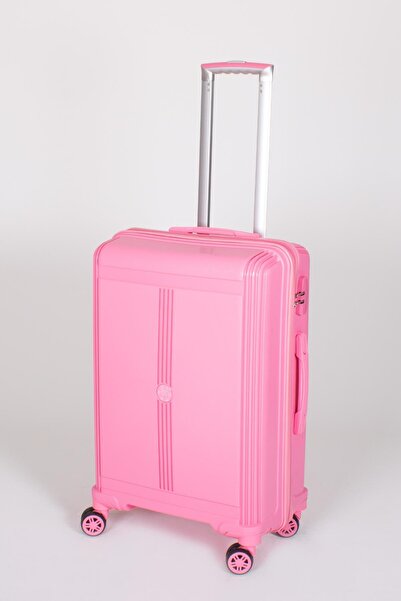 Travel POLO Orta Boy Kırılmaz Valiz Fuşya 1018