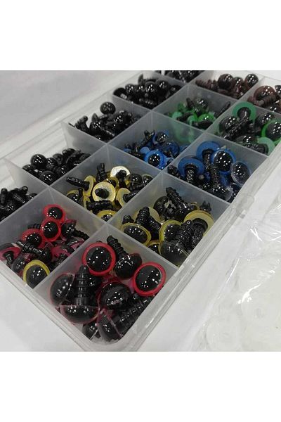 STOREMAX Mu-Artshop Interlocking Eye Set Colorful (150 Pairs) - with Box Gift Tnca 871301