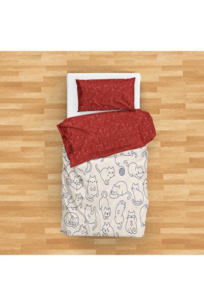 The Lucid Lab Womens and Cats Çift Taraflı Nevresim Takımı - 160 cm x 220 cm