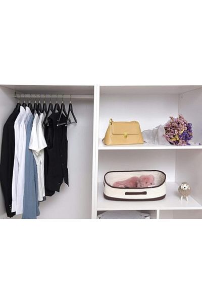STOREMAX Ntwork 24 Pieces Black Wood Look Plastic Hanger Clothes Clothes Shirt Hanger Art 1087243