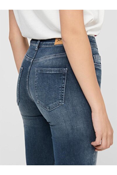 ONLY Gemusterte Jeanshose mit mittlerer Taille für Damen 15216970