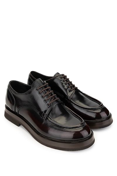 Tamer Tanca Men's Genuine Leather Claret Red Casual Shoes