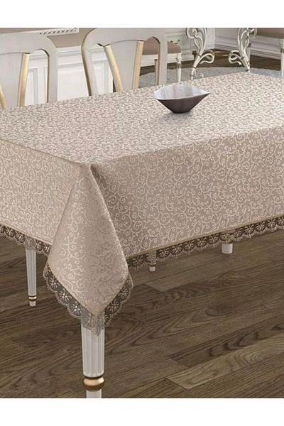 STOREMAX Starbyx Textile Lace Stain-Free Worry-Free Fabric Tablecloth Brown 160 X 220 Byzt238 Ne