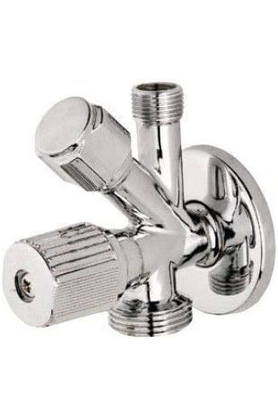 STOREMAX Jvnnshop Double Faucet Laundry and T. Faucet 646268