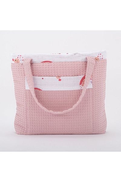 Yunikobaby Baby Care Bag - Powder Honeycomb - Pink Rainbow
