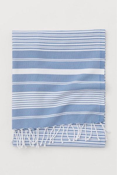 STOREMAX Mu-Artshop Peshtemal 100% Cotton Bath Towel Blue Tnca 871301