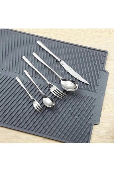 STOREMAX Prime Silicone Dish Drying Mat - Does Not Collect Water and Dish Rack Features