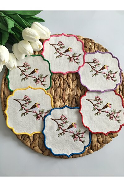 Etuval Linen 6 Adet Sunumluk Peçete,kokteyl Peçete,kahve Yanı Sunumluk,bardak...