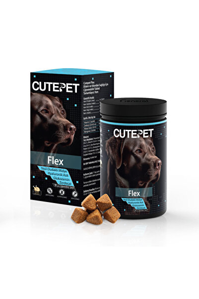 CutePet Flex Köpekler için Kemik ve Eklem Sağlığını Destekleyen Ödül Maması Formunda Tablet