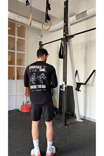 HARSFIT HARS FITNESS Bluză de antrenament cu mânecă 3/4, pentru sală, negru
