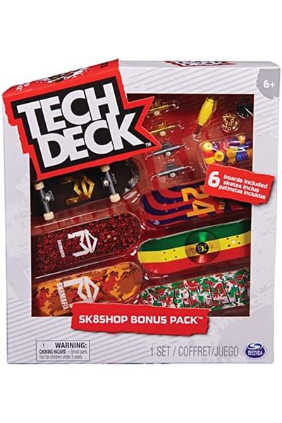 STOREMAX Sellbuystore Deck Sk8Shop Bonus Package, Finger Skateboard Set Containing Authentic Skateboards and Accessories, 25Th.
