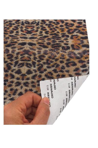 angel çanta aksesuar Accesoriu pentru geanta Angel Model Leopard cu Pietre 40x24 cm Autocolant cu placa autoadeziva