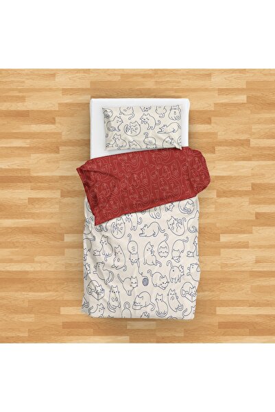 The Lucid Lab Womens and Cats Çift Taraflı Nevresim Takımı - 160 cm x 220 cm