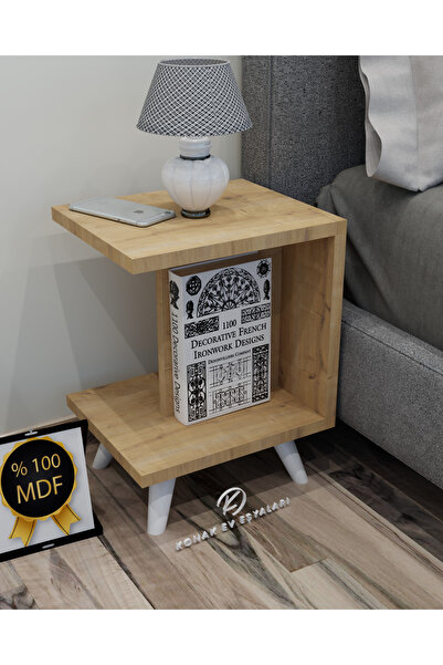 KONAK EV EŞYALARI Pony Komodin,MDF,Sehpa,Yan Sehpa,Kolay Kurulum