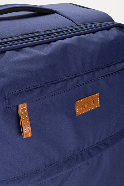 Fossil Ekstra Hafif Mavi Kumaş Kabin Boy Valiz