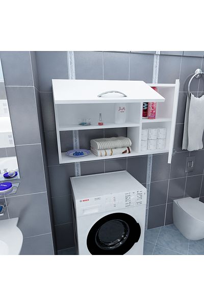 HOMS Dulap functional de baie alb, Salome Homs, 90 x 24.8 x 52 cm