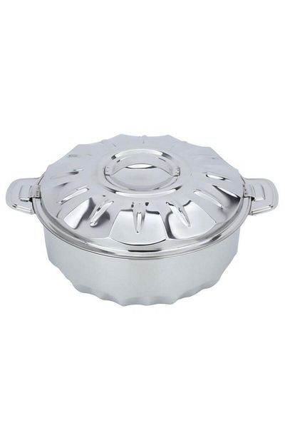 ALSAIF Steel Food Containers Set 3 Pieces Silver