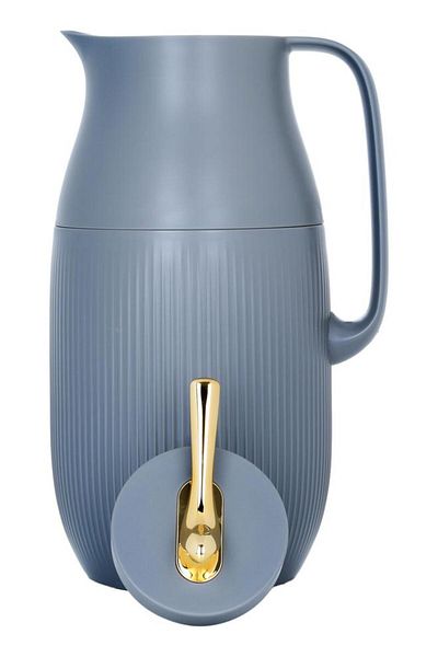 ALSAIF 6 Glass Thermos 1.6 Litres Plastic Body Dark Grey