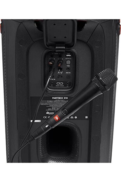 JBL Partybox Stage320 Bluetooth Hoparlör ve JBL Partybox Kablolu Mikrofon